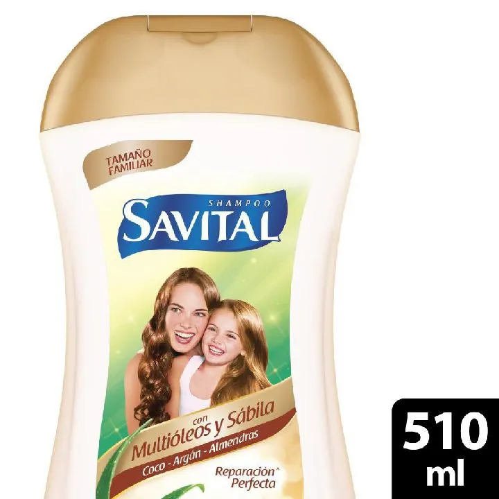 Shampoo SAVITAL multióleos y sábila (510 ml)
