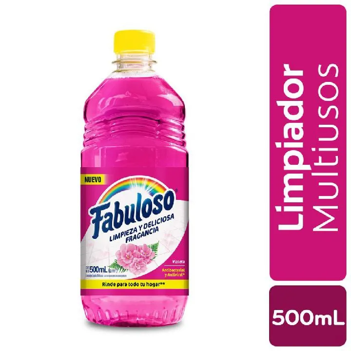 Limpia Pisos FABULOSO Antibacterial Violeta (500 ml)