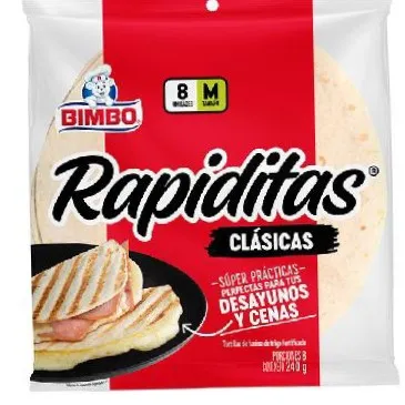 Tortilla Bimbo Mediana 240 G X8 Unds