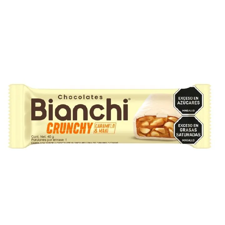 Barra Bianchi x40g Caramelo y Maní