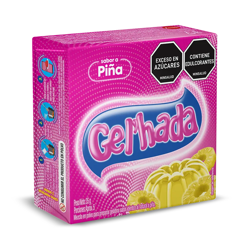 GELATINA GELHADA PIÑA X 35G