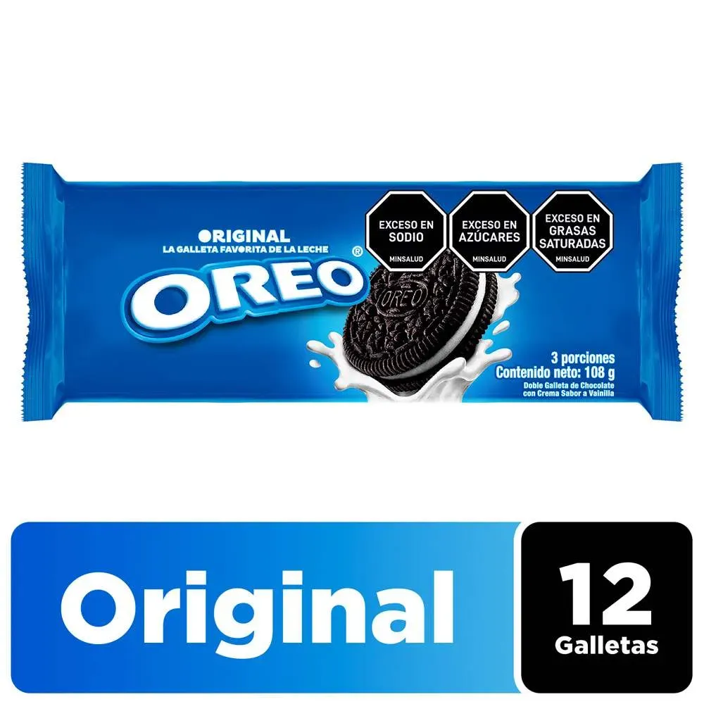 Galleta Oreo Chocolate Crema Vainilla 108 G