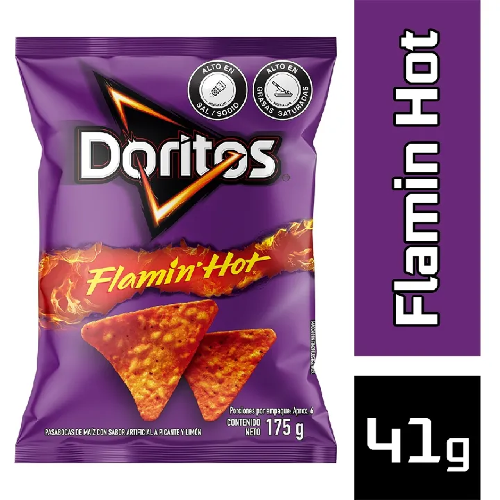 DORITOS FLAMING HOT 41 GR X 1 UND