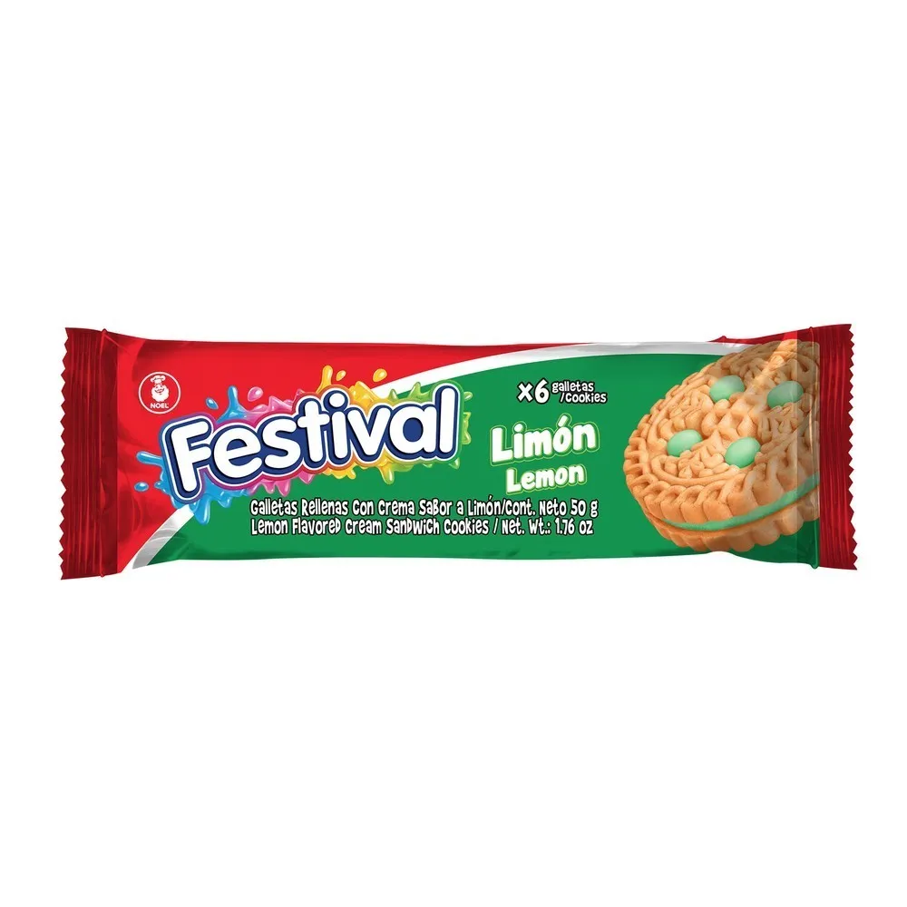 GALLETA FESTIVAL LIMON X 6 UND