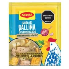 Maggi caldo gallina desmenuzado x9g