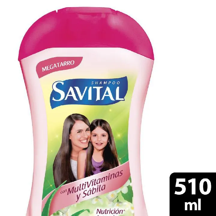Shampoo SAVITAL multivitaminas y sábila (510 ml)