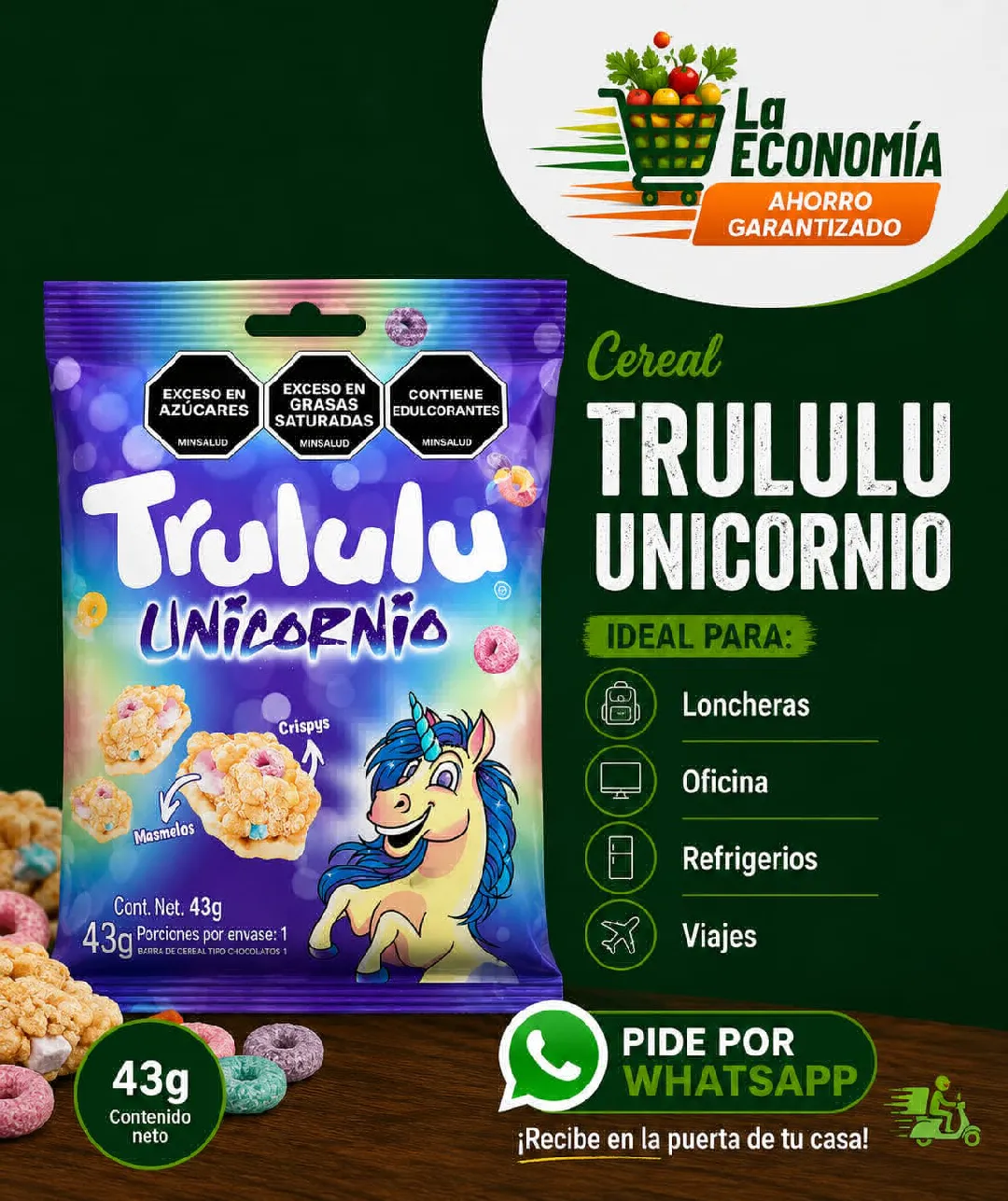 Masmelos Trululu Unicornio x 43g