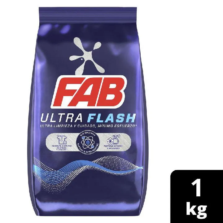 Detergente en polvo FAB ultra flash (1000 gr)