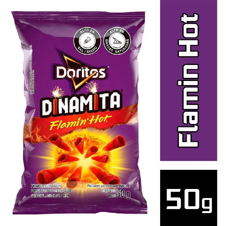 Pasabocas Doritos Dinamita Flamin Hot X 50G