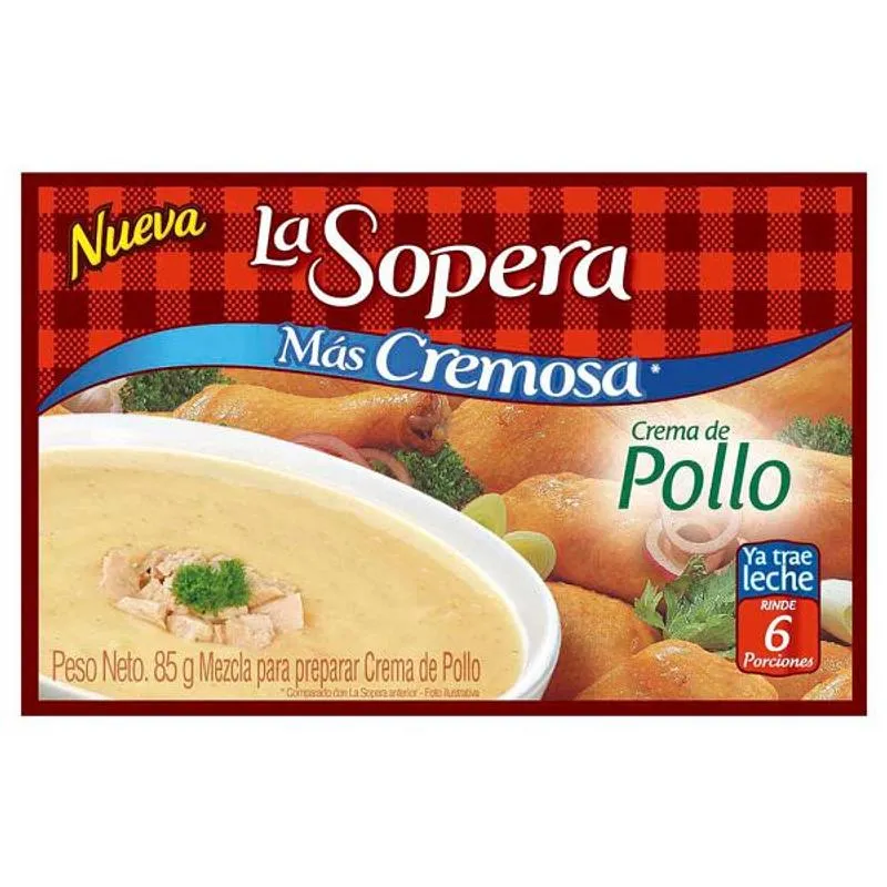 Crema La Sopera Pollo 6 Porciones85gr