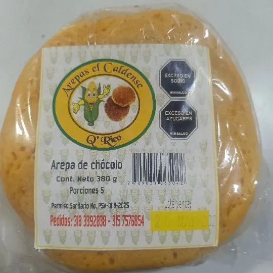 AREPA DE CHOCOLO EL CALDENSE 380 GR