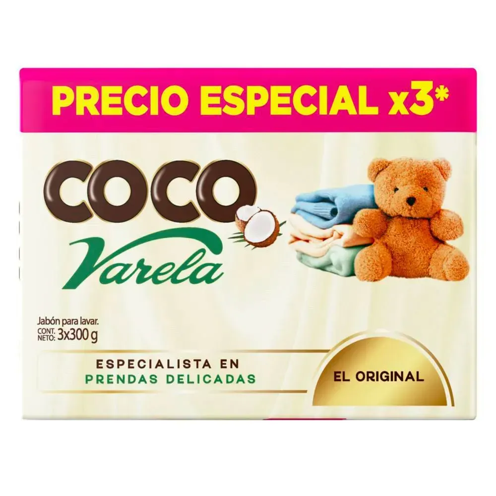 Jabon coco varela x 300g