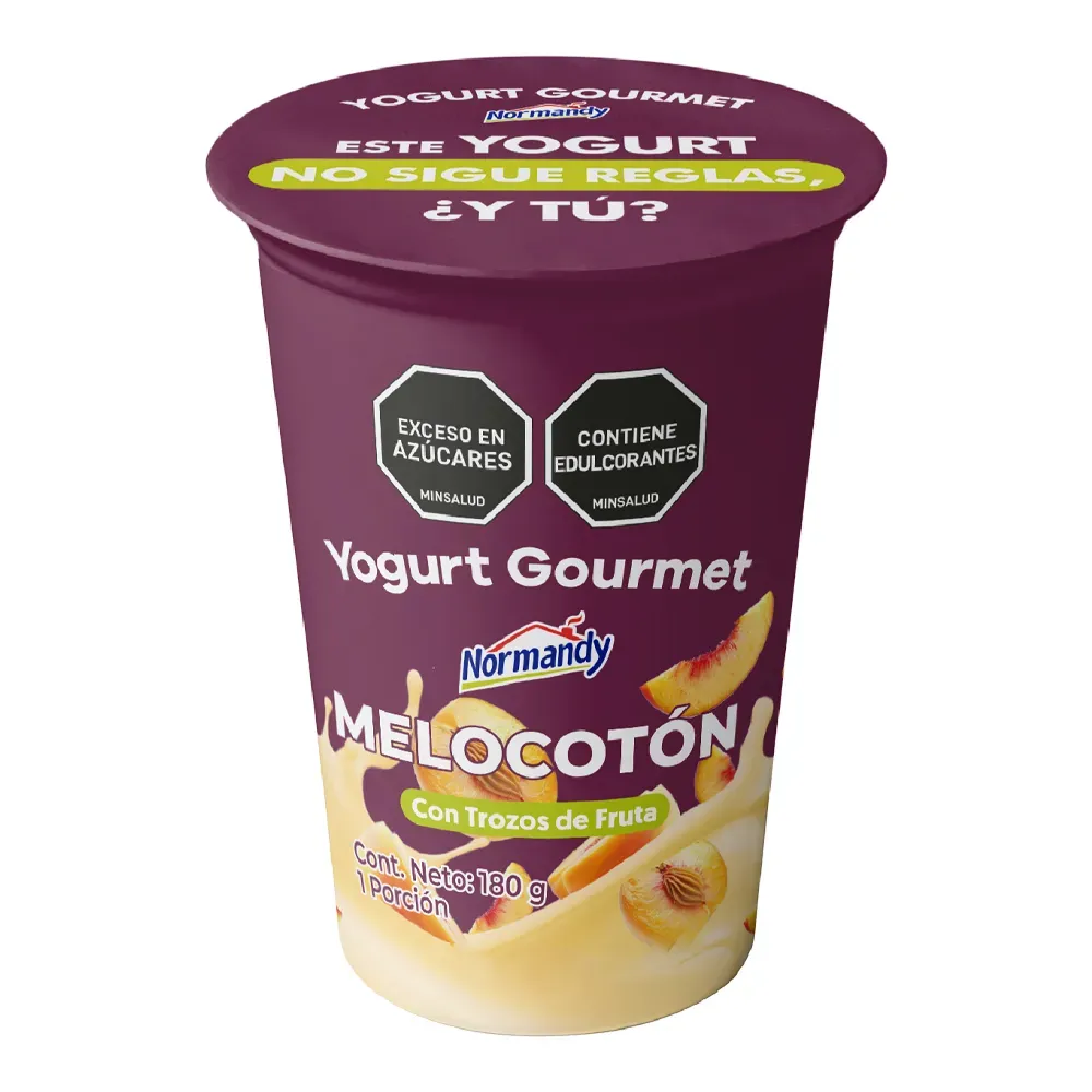 yogurt gourmet normandy melocoton 180g