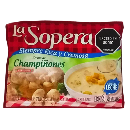 CREMA LA SOPERA CHAMPIÑONES SOBRE x 3 PORCIONES