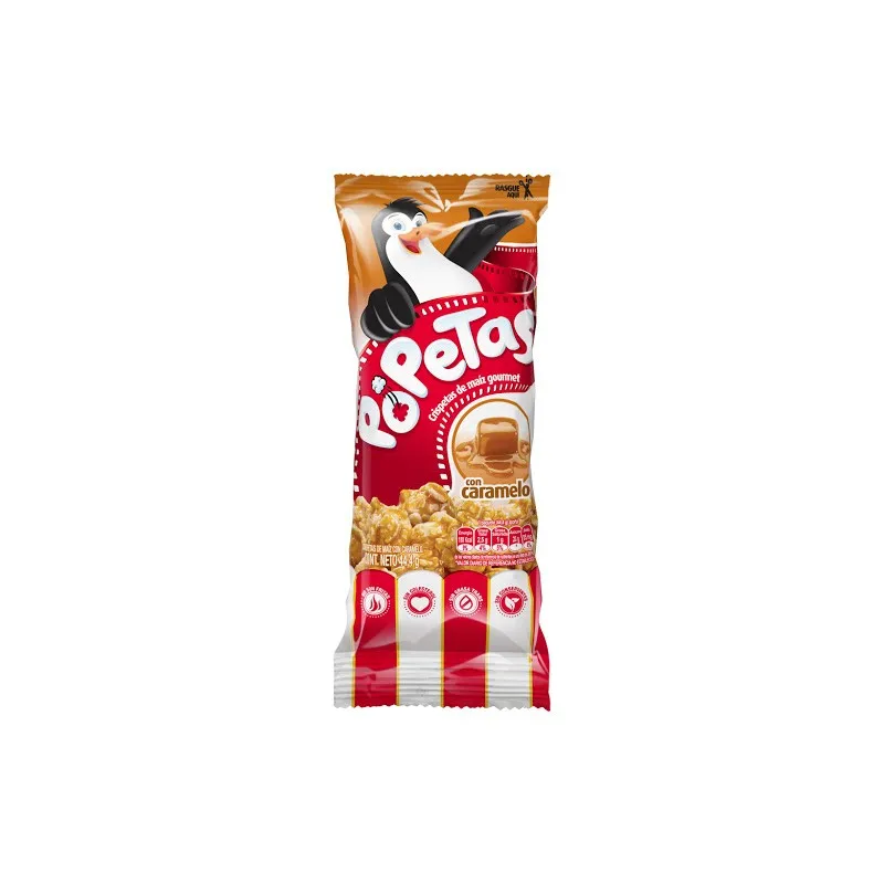 CRISPETAS POPETAS CARAMELO PAQUETE X 45 GRAMOS