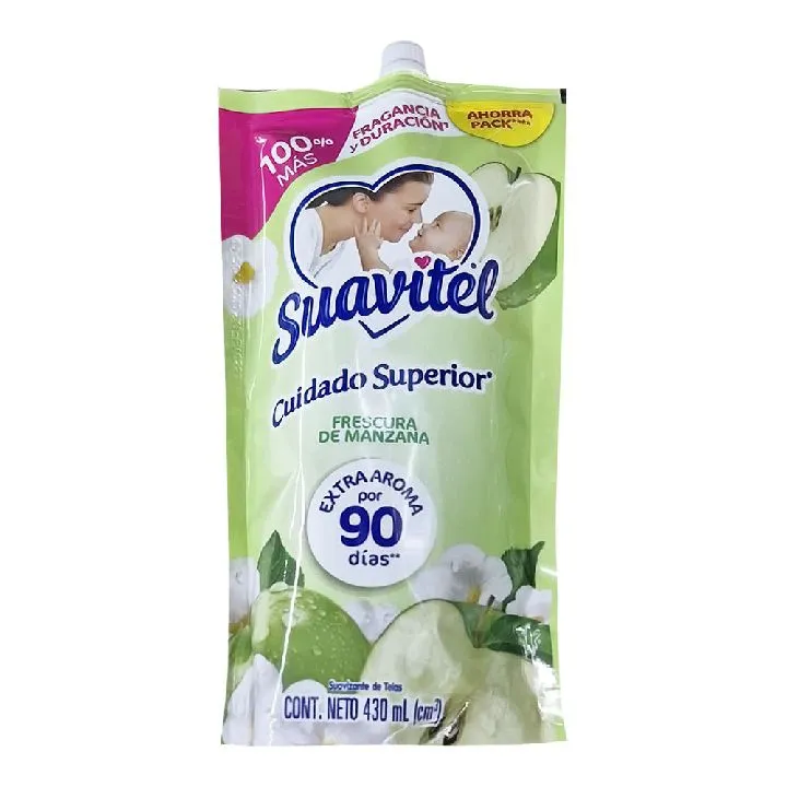 Suavizante SUAVITEL frescura de manzana x430 ml