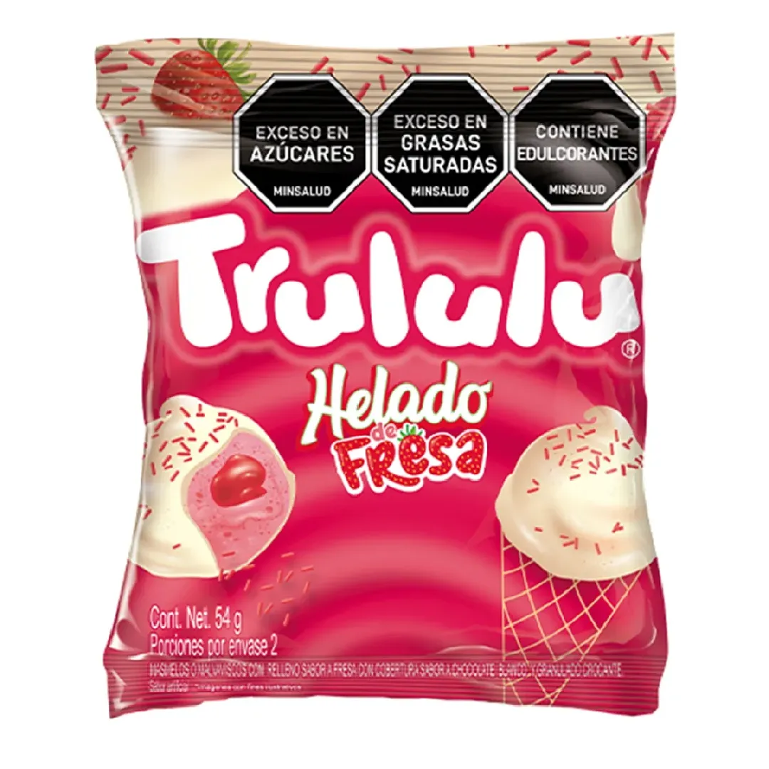 Trululu Helado de Fresa 54GR