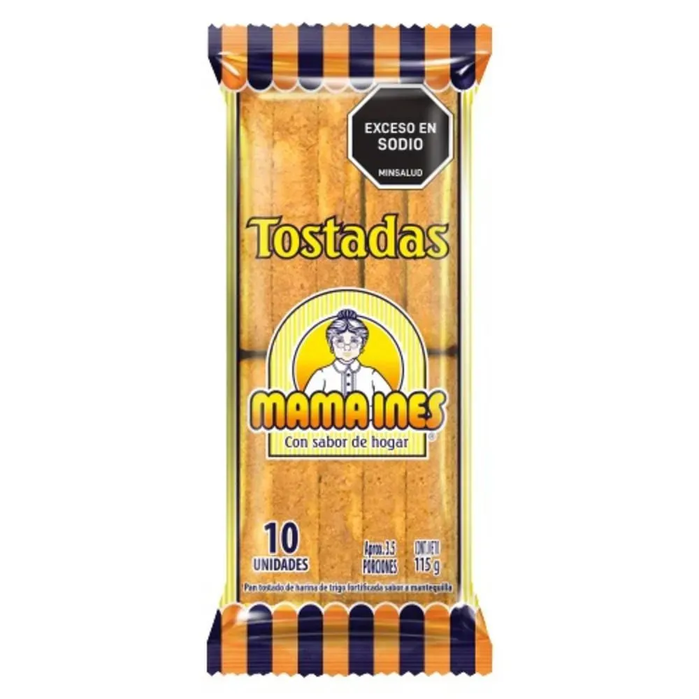 Tostadas MAMA INES Media Luna Mantequilla (115 gr)