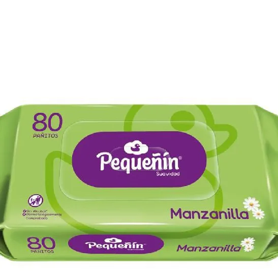 Pañitos húmedos PEQUEÑIN manzanilla x80 unds