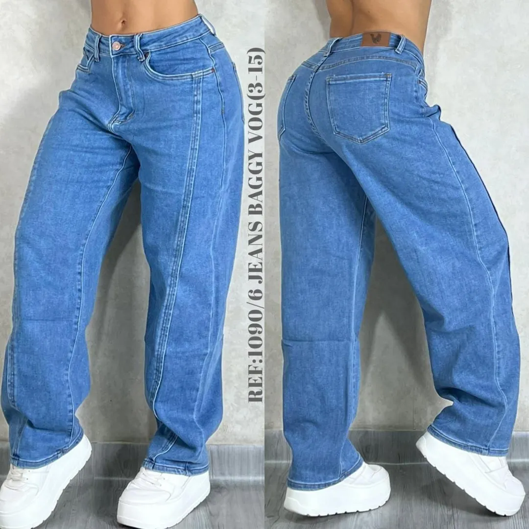 VOG - REF 31090/6 wide leg elástico Costuras delanteras: Un detalle de diseño divino su corte holgado y ancho desde la cadera hasta los tobillos, lo que ofrece gran comodidad y un estilo urbano moderno  estilizando la cintura y la figura. 