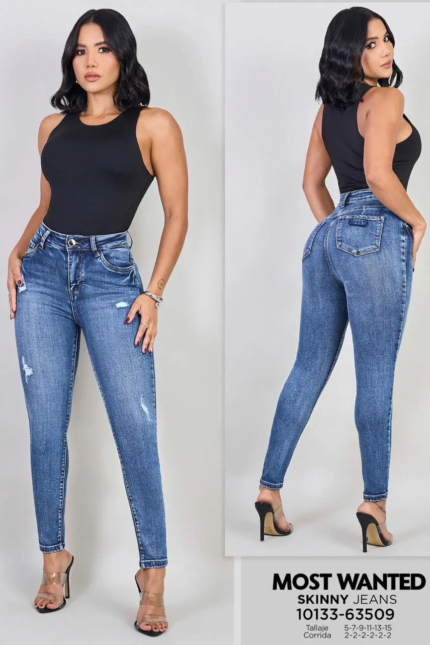 MOST WANTED - REF 63509 SKINNY TONO MEDIO SEMI DESTROYER CON REALCE DE GLUTEOS