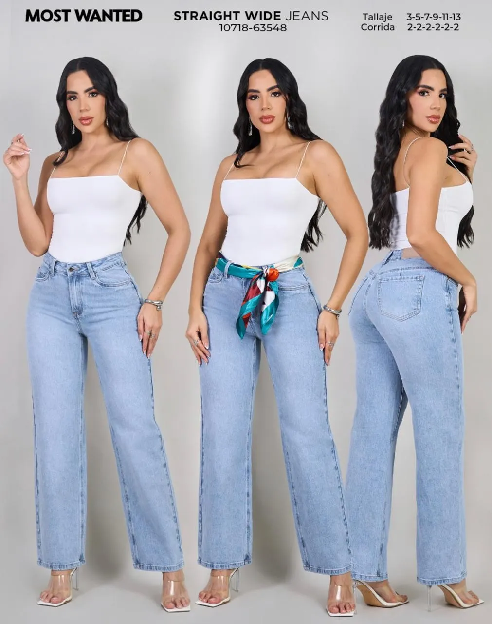 MOST WANTED - REF 63548 STRAIGHT WIDE CON ACCESORIO PAÑOLETA DIVINA Y REALCE DE GLUTEOS 