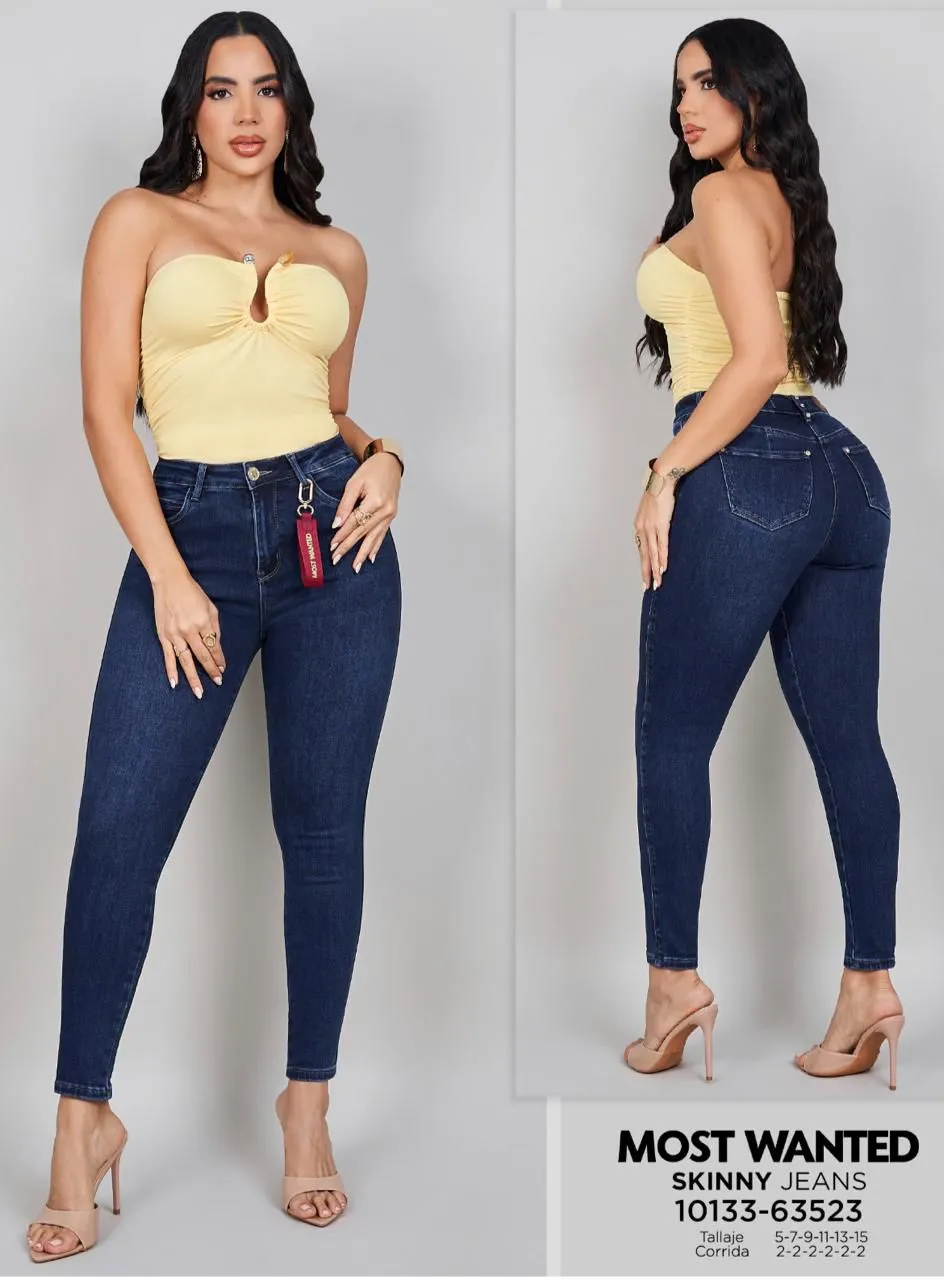 MOST WANTED - REF 63523 SKINY CLASICO AZUL OSCURO CON ACCESORIO EFECTO PUSH UP