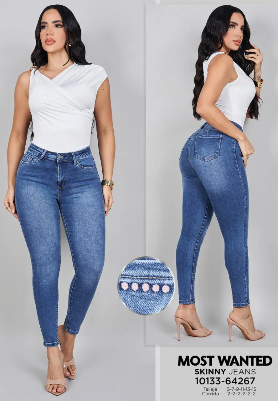MOST WANTED - REF 64267 SKINNY TONO MEDIO CON REALCE DE GLUTEOS 