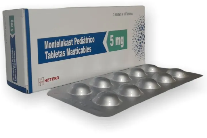 Montelukast pediat.5mg blíster x 10 tabletas Hetero