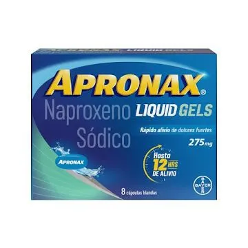 Apronax 275mg liquid gel caja x 8