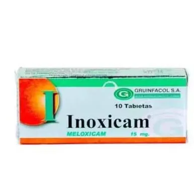 Inoxican 15mg meloxican caja x 10 tabletas Gruinfacol