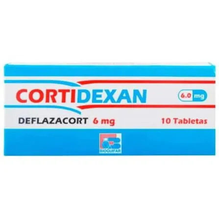 Deflazacort 6mg Cortidexan caja x 10 Bioquifar