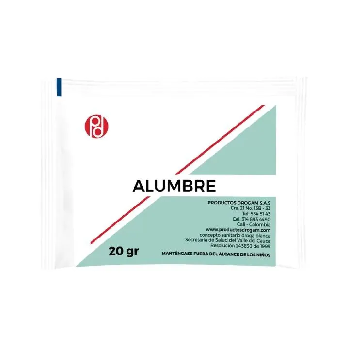Alumbre 20g Drogam
