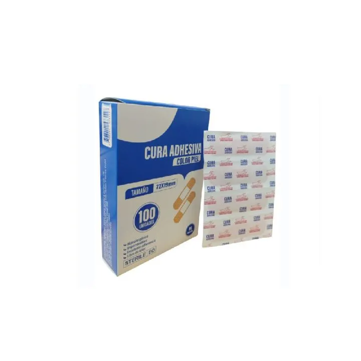 Cura Adhesiva impermeable piel caja x 100