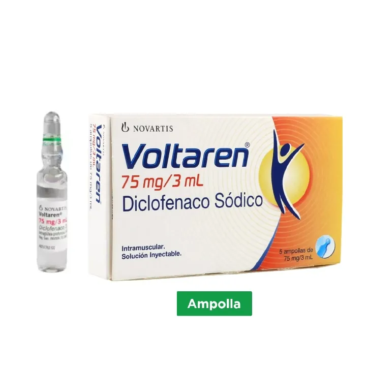 Voltaren sin caja 75mg/3ml x 1 ampolla Novartis