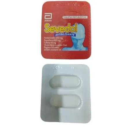 Sevedol extra fuerte blister x 2 tab