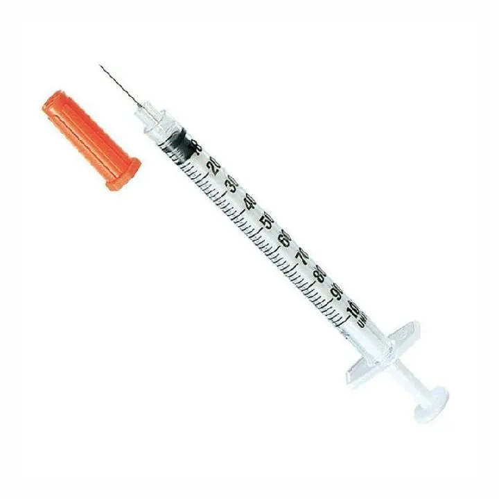 Jeringa insulina Naranja 1ml aguja 27g x1/2 precisión care