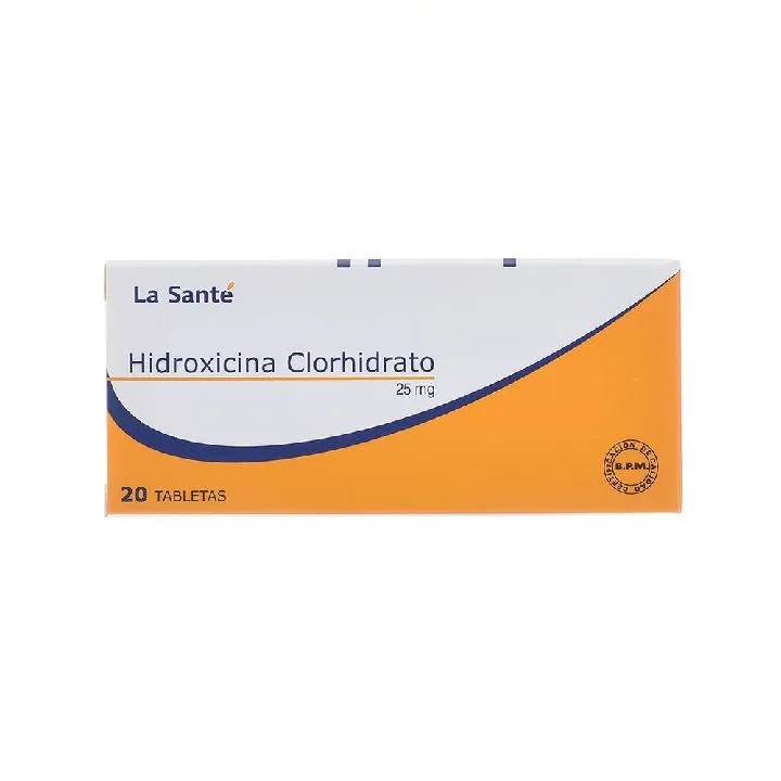 Hidroxicina 25g caja x 20 tab la sante