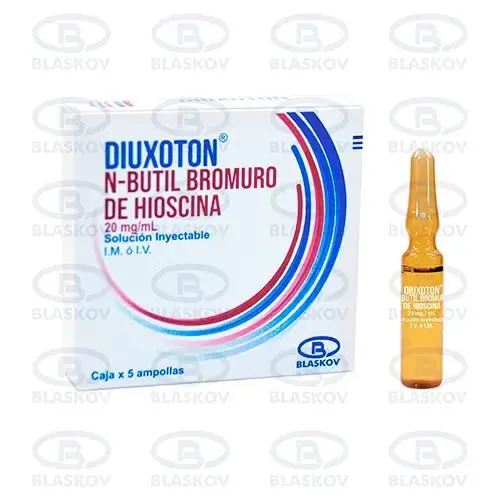 hioscina N-butil bromuro de 20mg x 1 ampolla Diuxoton