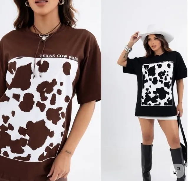 CAMISETA COW PRINT