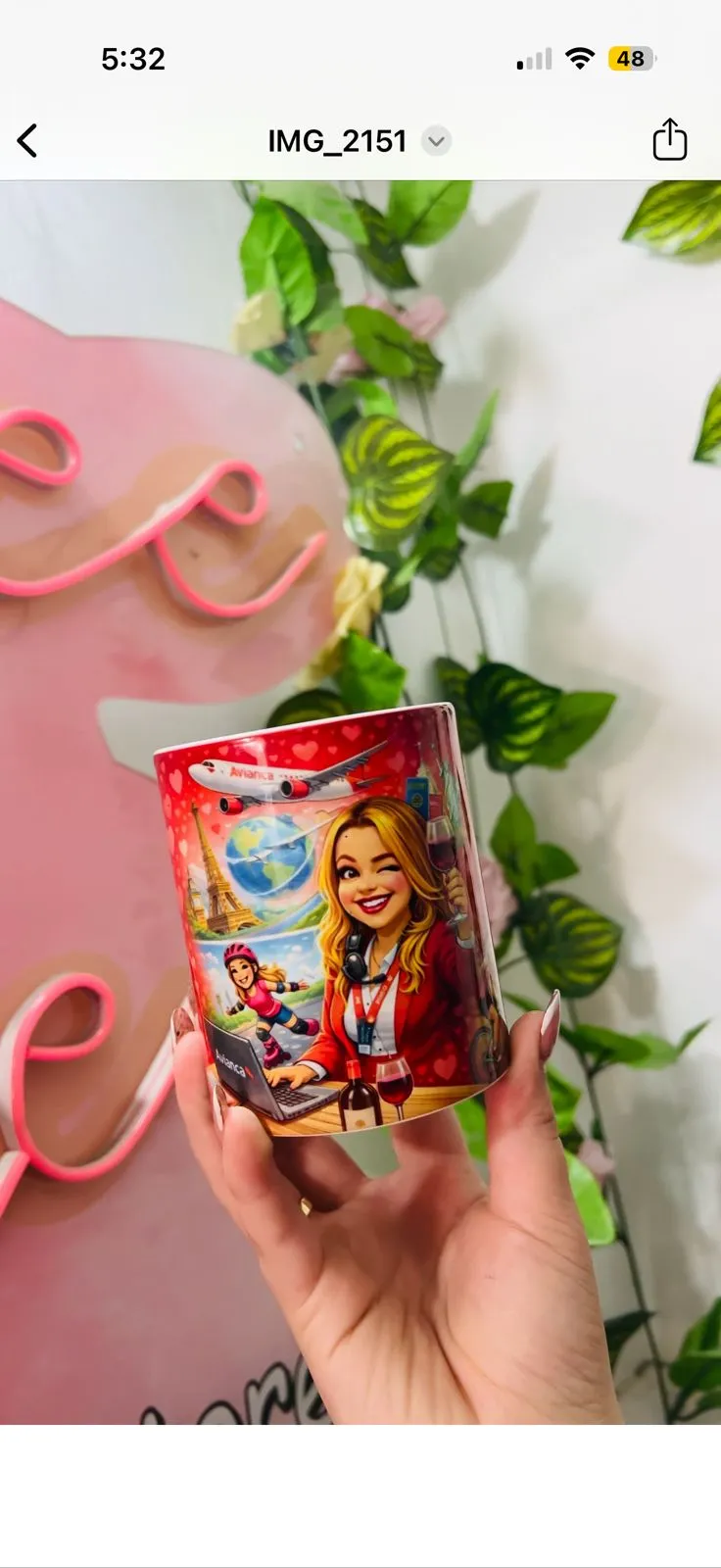MUG CON CARICATURA PERSONALIZADO