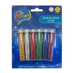 Ecocraft - ZZ Escarcha Glitter Tubo 6 Colores