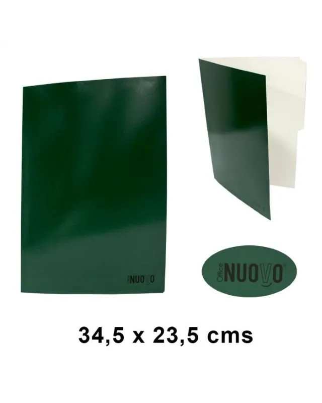 Carpeta Carton Simple Verde Oscuro