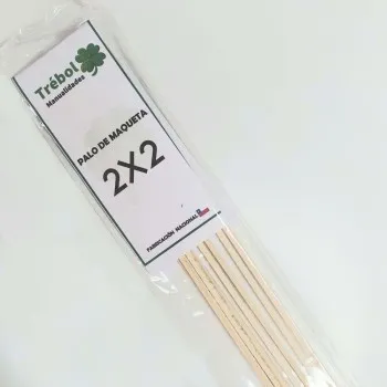 Jamila - ZZ PALO DE MAQUETA 2X2MM 8UNI