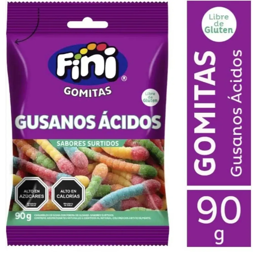 Alvi - ZZ Gomitas fini gusano ácido 90g