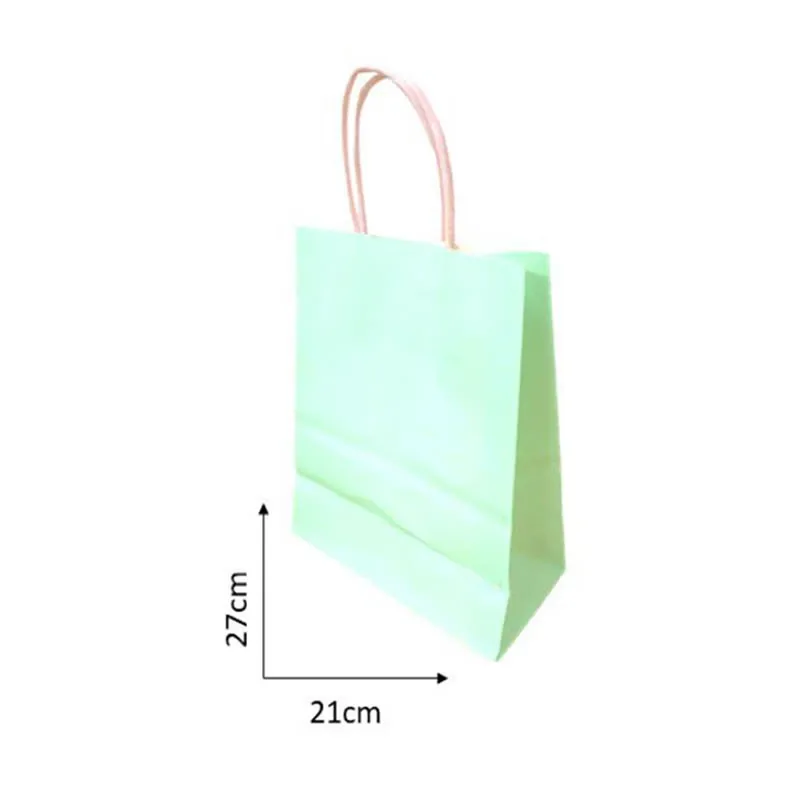 Bolsa Kraft 21x27 Verde Menta