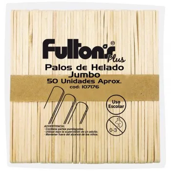 Jamila - Z Palos de Helado Jumbo Natural
