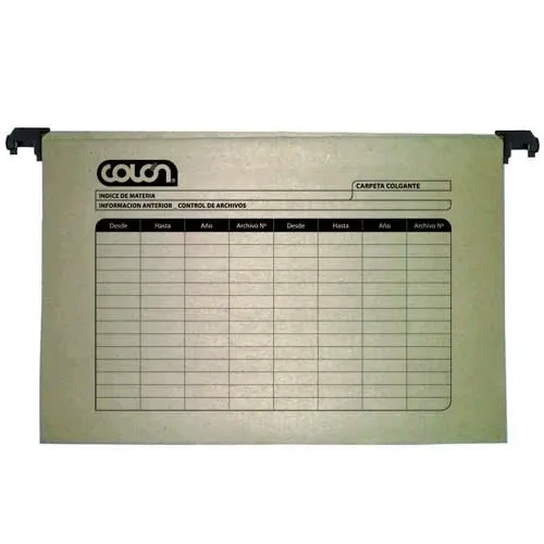 Ecocraft - ZZZ Carpeta colgante plastico