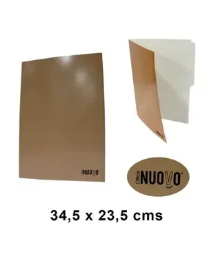 Carpeta Carton Simple Beige