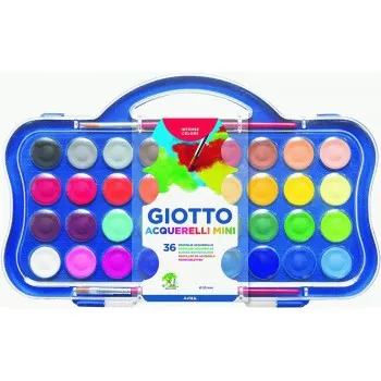 Jamila - ZZZZZ ACUARELA MINI 36 COLORES 23MM GIOTTO